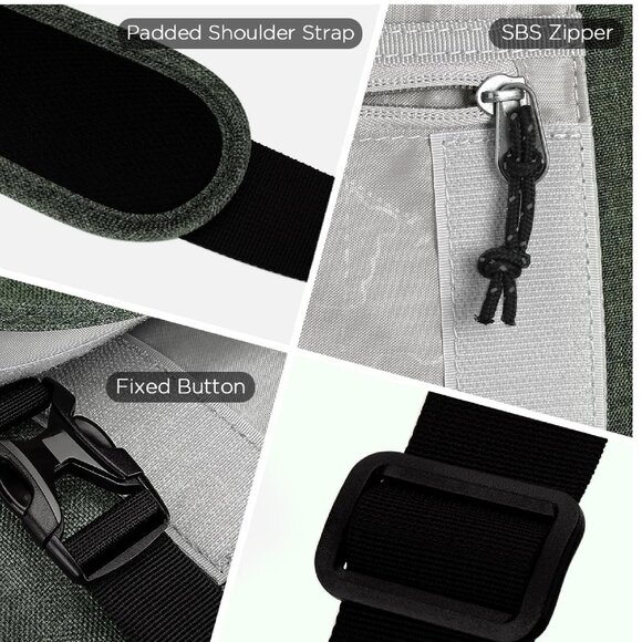 OIWAS Messenger Bag for Men, 15.6 Inch Laptop Crossbody Bags Women Casual - Picture 3 of 4